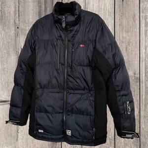 GEOGRAPHICAL NORWAY Alaska Black Puffer Jacket Men’s M Power Dry 4000